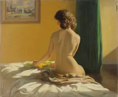 Frank Jameson-Smith, Seated Female Nude, oil on canvas