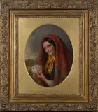 Edward Hughes, Gipsy Girl, 1863, oil on canvas