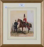Richard Simkin, 2nd Dragoon Guards, 1866, watercolour