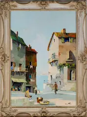 Cecil R. D'Oyly-John, Cap Ferrat, near Nice, South France, oil on canvas