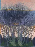 Arthur Hackney, Sunset through Trees, oil on canvas