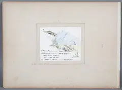 Robert Baden-Powell, Leopard stalking a Sleeping Hunter, ink and watercolour
