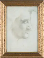 John Ward, Head Study, 1936, pencil sketch