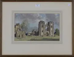 Leonard Squirrell, Elgin Cathedral, Scotland, 1956, watercolour