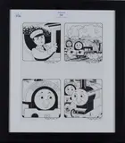Timothy Marwood, Illustrations with an Engine Driver, Thomas, Bill and Ben, from 'Thomas the Tank Engine and Friends, four pen and inks on a single leaf