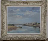 Wilfred Stanley Pettitt, Low Tide, Blakeney, Norfolk, oil on board