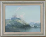 Vernon Ward, Lakeland View, probably the Lake District, oil on canvas-board