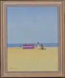 Lionel V. Bulmer, A Windbreak and Bathers I