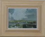 Jonathan Trowell, Dorset Landscape, oil on board