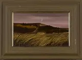 David Humphreys, Hills and Cornfield beneath a Harvest Moon