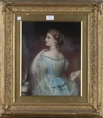 John Robert Dicksee, The Parting Glance, 1867, oil on canvas