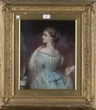 John Robert Dicksee, The Parting Glance, 1867, oil on canvas