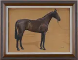 F. M. Hollams, Smoke Cloud' (Study of a Racehorse)