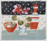 Mary Fedden, Geraniums and Speckled Birds' Eggs