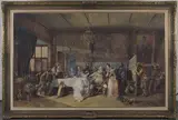 Edward Henry Wehnert, The Banquet, 1841, watercolour laid onto canvas