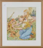 Illustration for a Fairy Tale by Noel Laura Nisbet, watercolour, sold Jun 2018