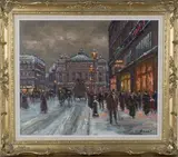 Jean Victor Boyer, Opéra de Paris, oil on canvas