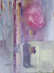 Chris Kettle, Rose Study, oil on board