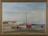 John Deller, View of the Seven Sisters, oil on canvas