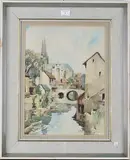 Edward Wesson, Chartres, watercolour
