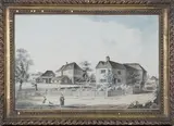 Paul Sandby Munn, Landscape with Watermill and Figures, 1793, watercolour