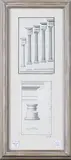 Joseph Sanderson, The Classical Orders of Architecture, six early/mid-18th century monochrome watercolours with ink