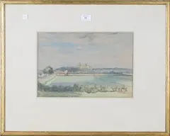 Francis Dodd, Ely, 1924, watercolour