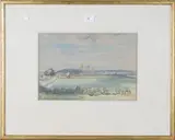 Francis Dodd, Ely, 1924, watercolour
