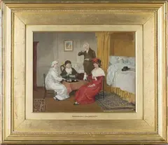Randolph Caldecott, An Interesting Patient`, oil on canvas