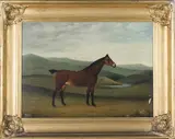 John Collins, Portrait of a Horse in a Landscape, 1833, oil on canvas