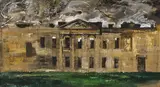 John Piper, Sutton Scarsdale, oil on canvas laid on board