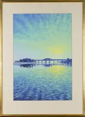 Philip Dunn, View of the West Pier, Brighton, gouache