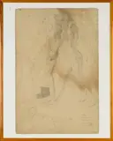 William Orpen, Study for The Holy Well, pencil drawing