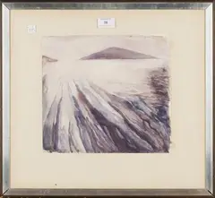 Norman Adams, Evening Study, Sound of Scarp, watercolour
