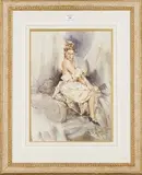 Gordon King, Just that Look, watercolour