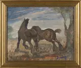 Ronald Ossory Dunlop, Horses Frightened by the Storm