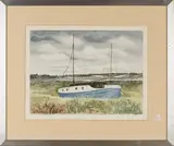 David Gentleman, Boat beached on the Norfolk Broads