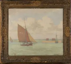 Alker Tripp, In Mersea Quarters, Essex No. 3, oil on canvas-board