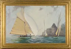 Myles Mence, Before the Start, 2003, oil on canvas