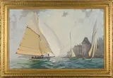 Myles Mence, Before the Start, 2003, oil on canvas