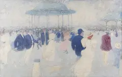 Hugh Oswald Blaker, The Annual Worthing Regatta, oil on canvas