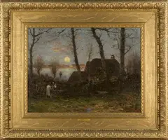 Davidson Knowles, Early Spring near Abingdon, oil on canvas