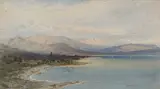 Carl Werner, View of a Bay, possibly on the Adriatic Coast, 1854, watercolour