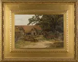 Frank Walton, Bulmer Farm, oil on canvas