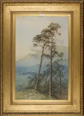 Frederick Tucker, Highland Scene, watercolour