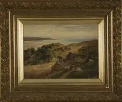 George Vicat Cole, North Wales, oil on board