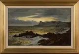 Distressed Ship in a Bay by William Lionel Wyllie, oil on canvas, sold Mar 2017