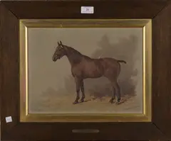 Leap Year', (Study of the Horse) by Henry Frederick Lucas Lucas, 1905, oil on canvas, sold Nov 2016