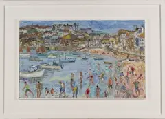 Linda Weir, Early Summer, St. Ives Harbour, oil on board