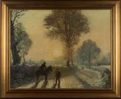 David Birch, Frosty Morning, December, oil on board